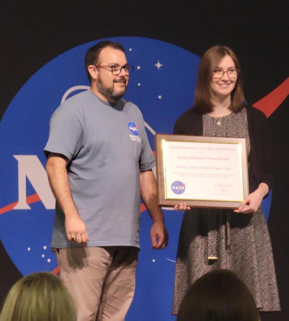 DCD team member accepts NASA MSFC’s Group Achievement Honor Award 