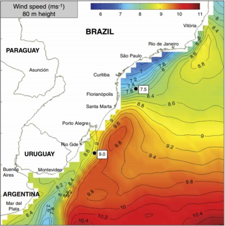 Brazil bathymetric