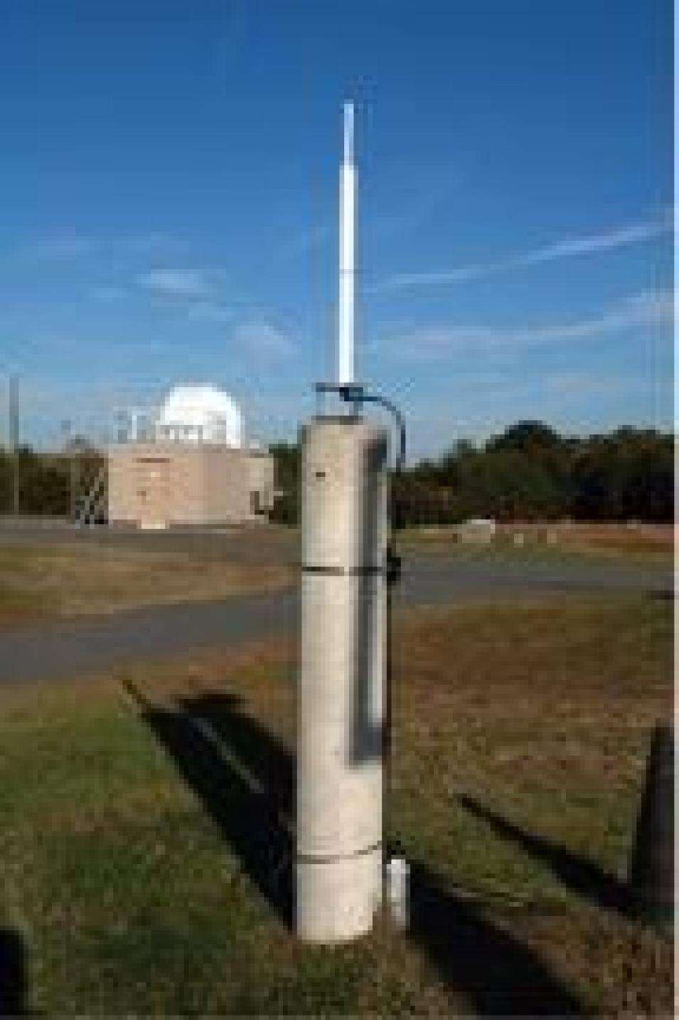 A DORIS antenna at the GGAO. Image courtesy: NASA GGAO.