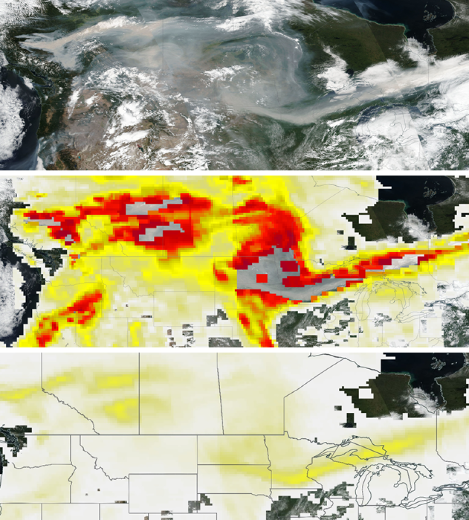 Comparison of OMPS AI and PyroCb imagery