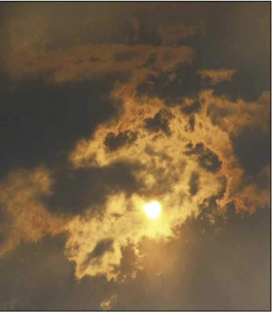 smoke and dust haze