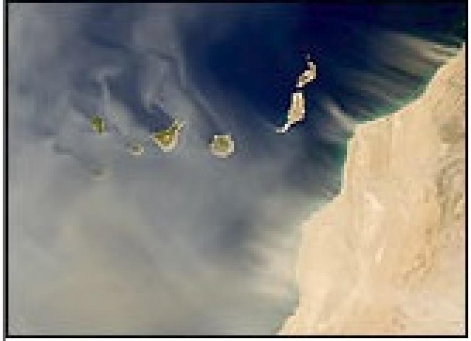 Canary Islands dust storm