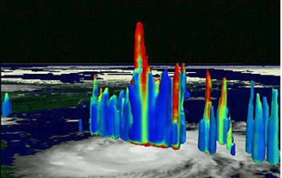 Hurricane Bonnie cumulonimbus