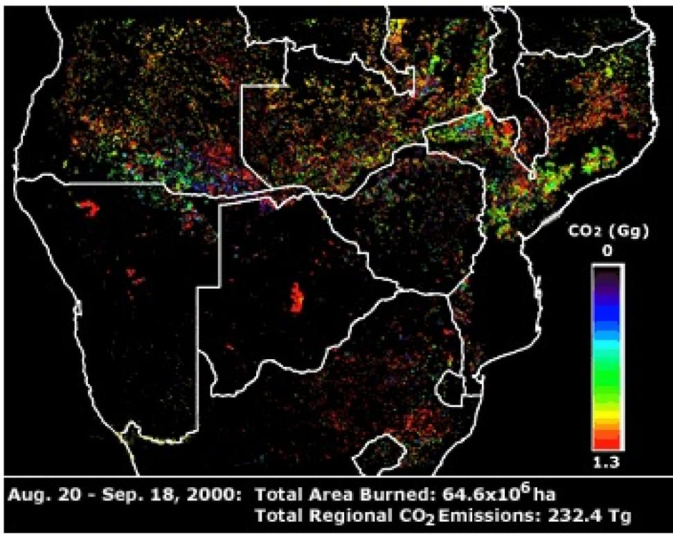 MODIS carbon dioxide
