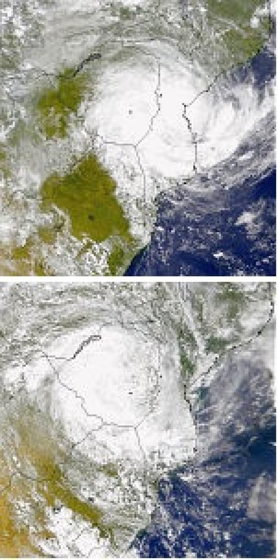 Cyclone Eline landfall