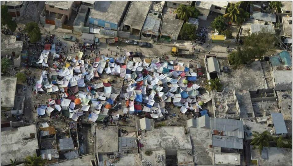 Makeshift shelters
