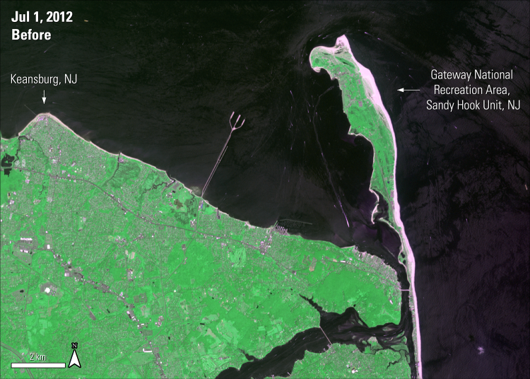 Terra ASTER surface reflectance imagery over the borough of Queens New York 5 years after Hurricane Sandy, acquired June 13, 2017.