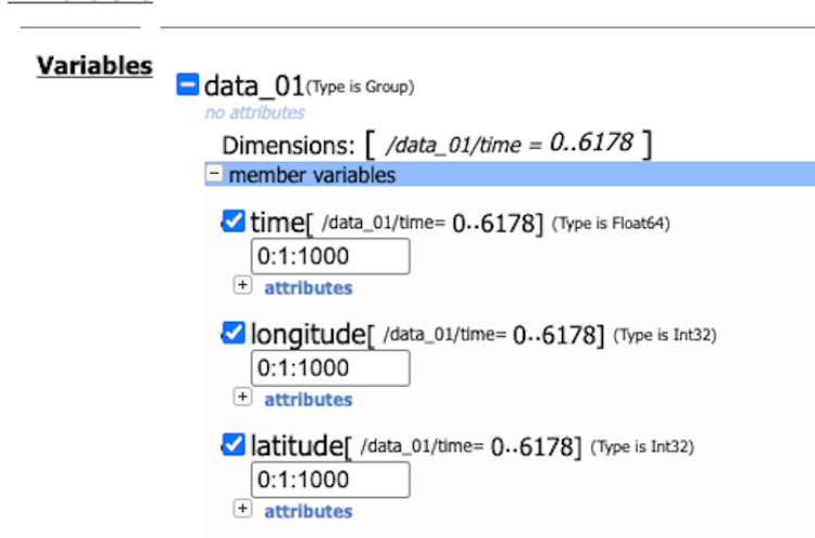 Close up of spatio-temporal subsets