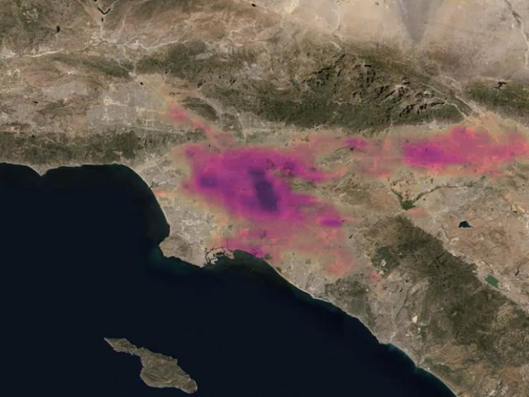 TEMPO data over California