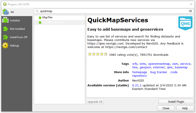 Add a Basemap in QGIS.