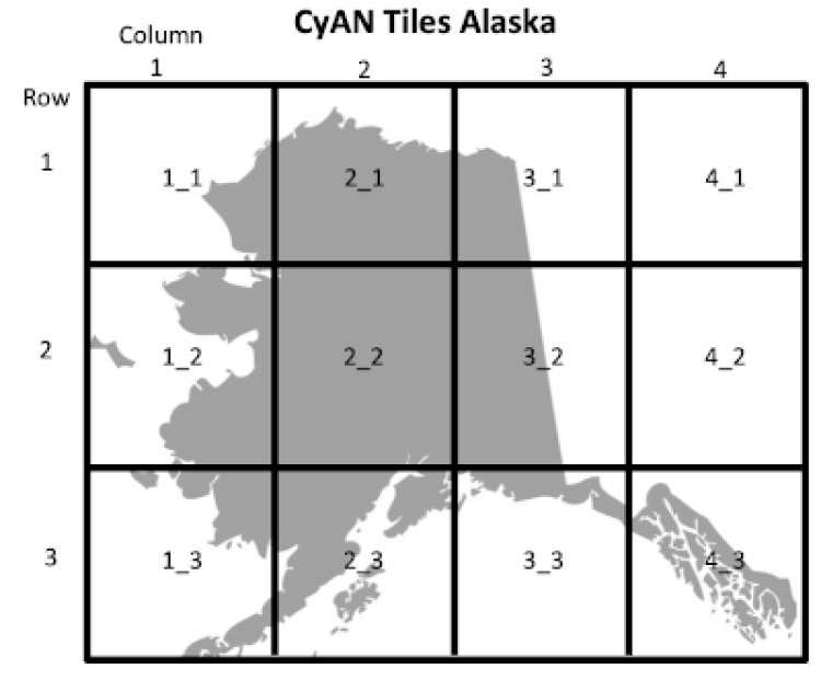 Data tile definition for Alaska.