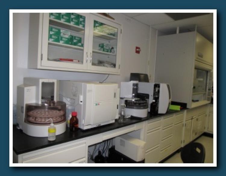 NASA’s Ocean Biogeochemistry Lab is equipped with many instruments.