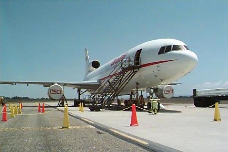 The L1011 Stargazer at VAFB July 30, 1997
