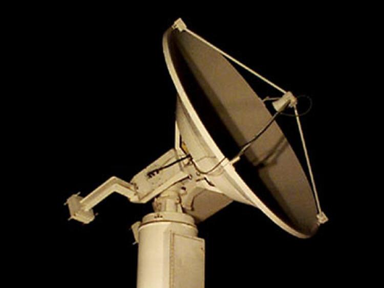 SeaWiFS satellite dish