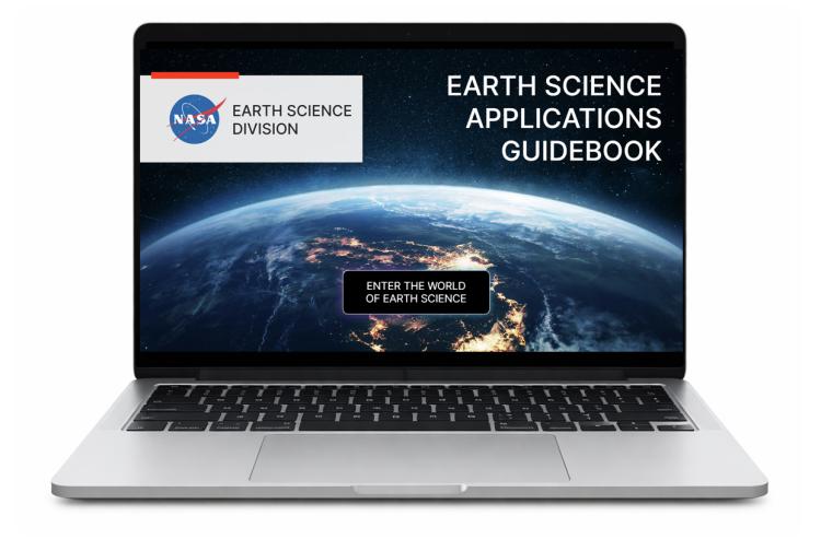Laptop with Guidebook Pulled Up