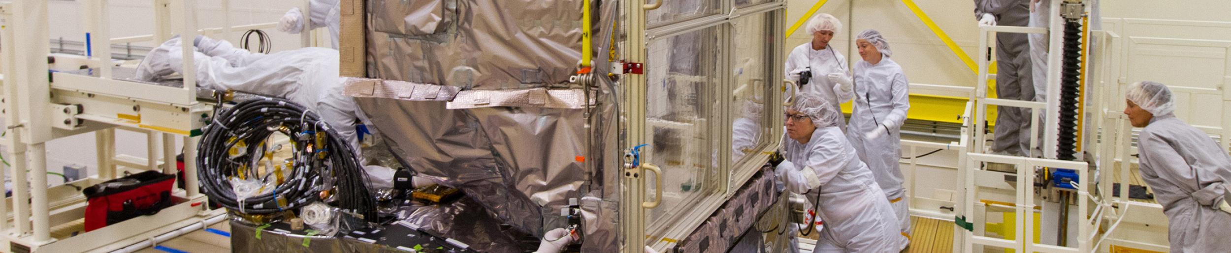 image of the Advanced Baseline Imager being assembled