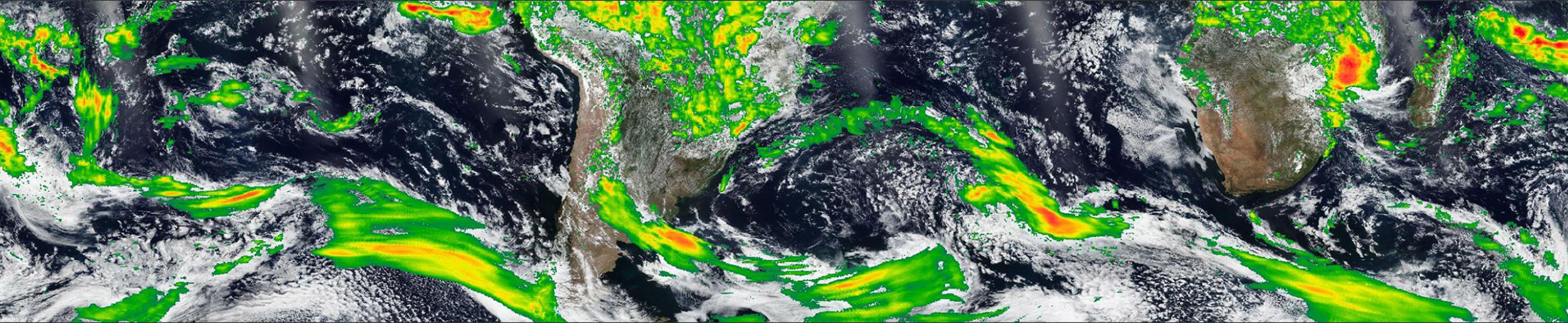 Worldview image showing precipitation data