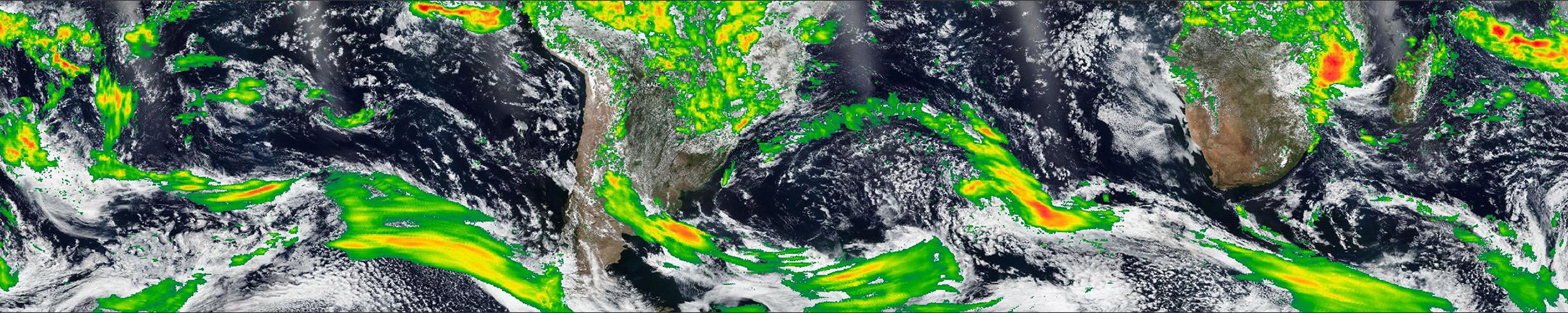 Worldview image showing precipitation data