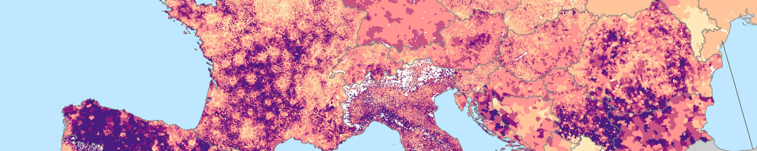 population estimates over Europe