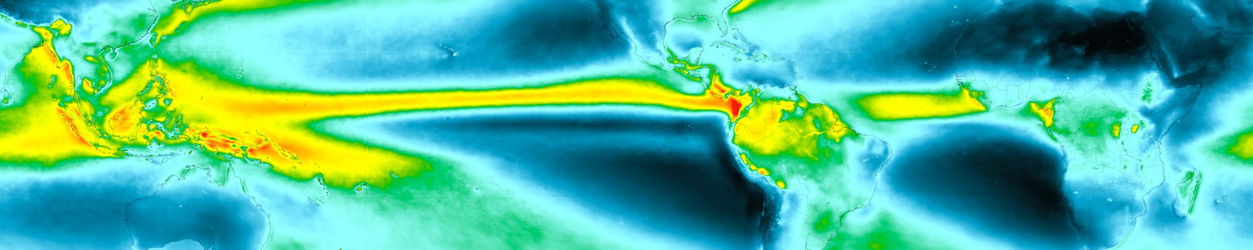 image of Global Precipitation data using GIS