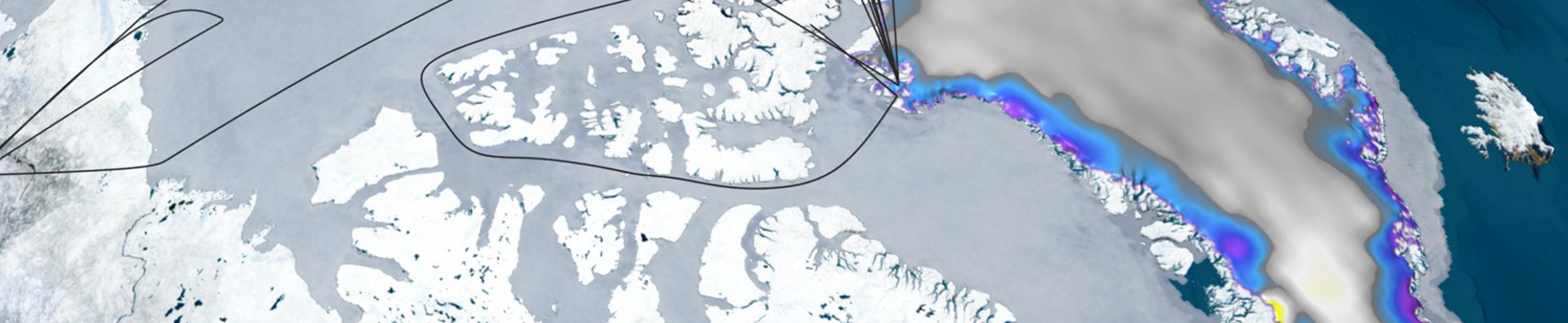 image of sea ice data over Greenland