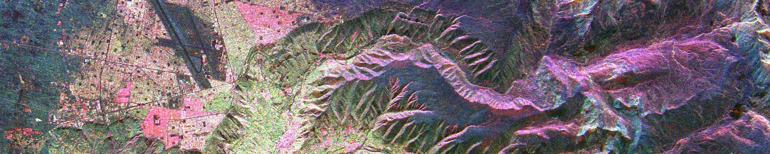 SIR-C image of land surface