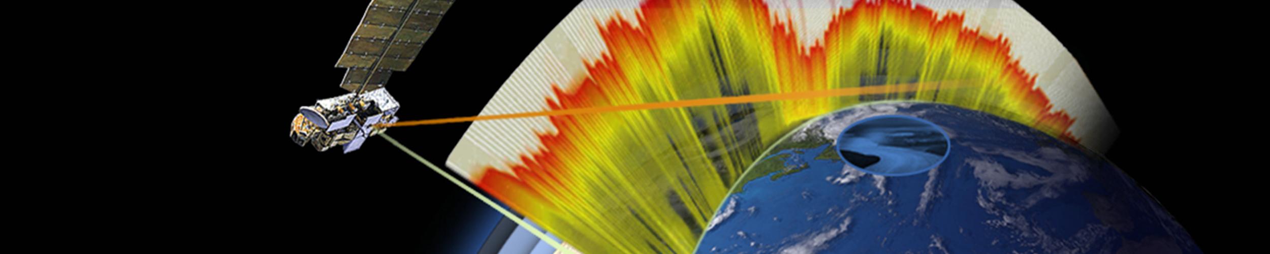 image of TES instrument collecting tropospheric data