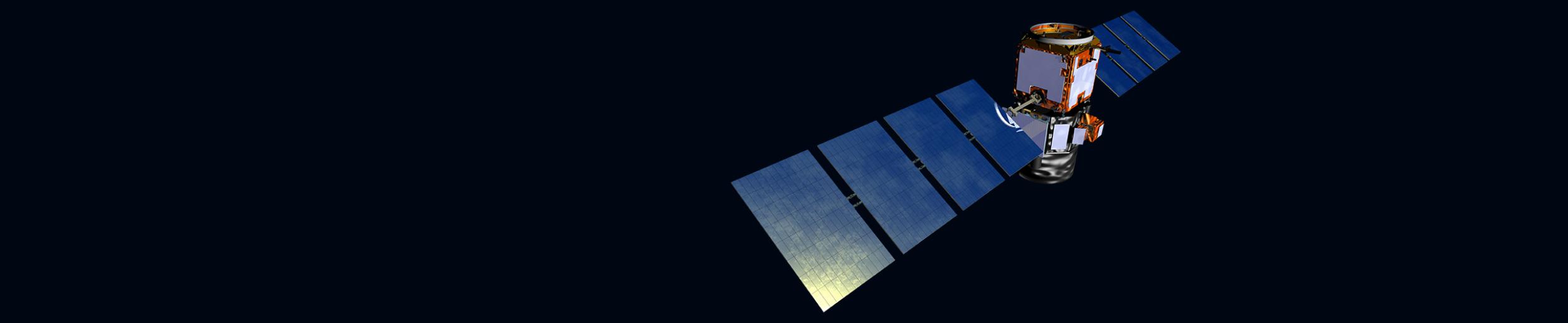 image of CALIPSO satellite in orbit