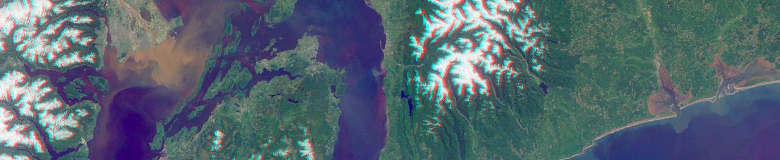 MISR image of Washington State National Parks