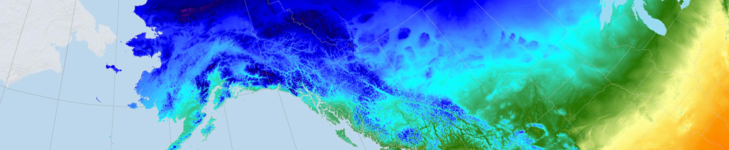 Daymet image of North America