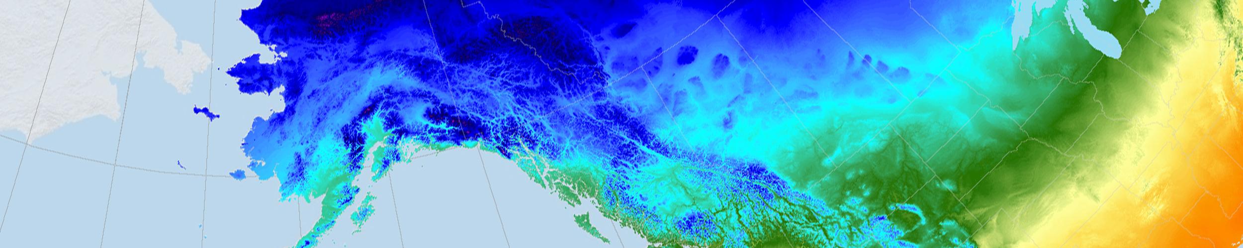 Daymet image of North America
