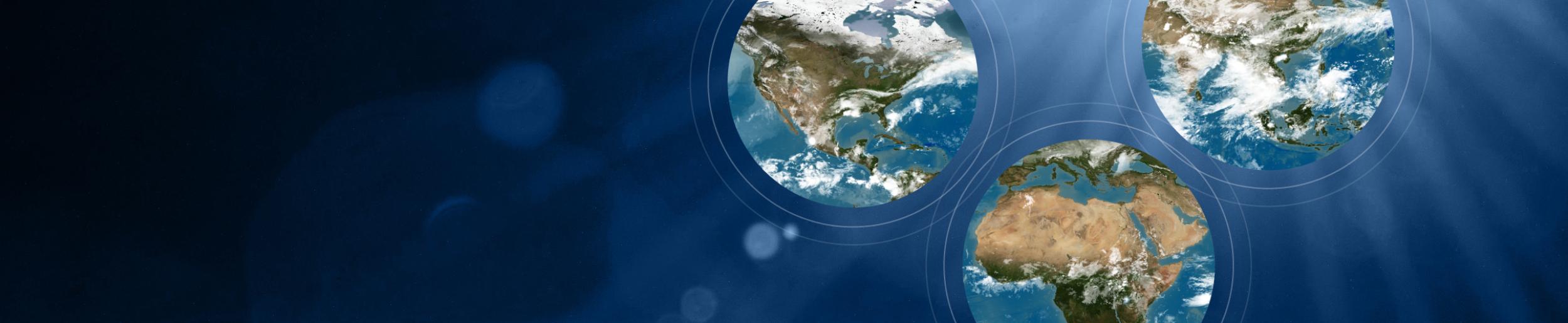 image of three circles showing earth