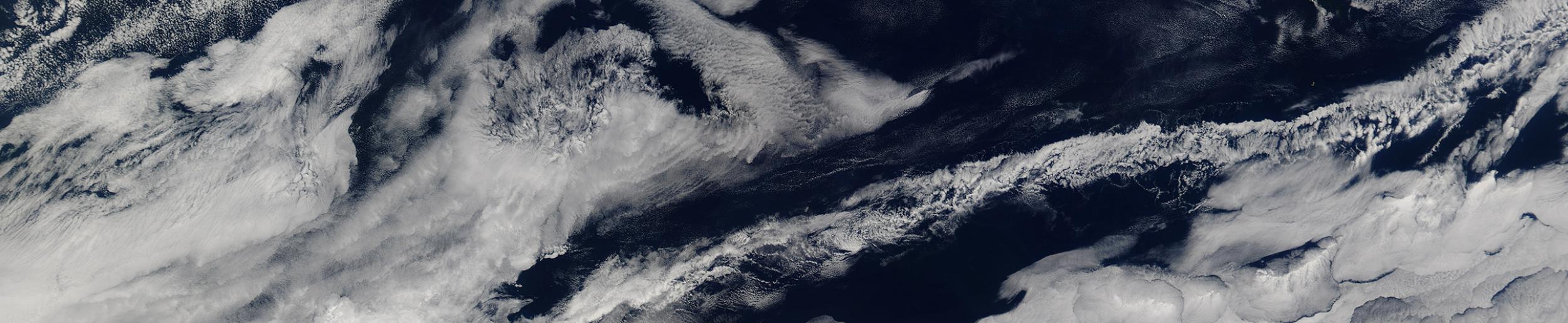 cloud formation over the Indian Ocean