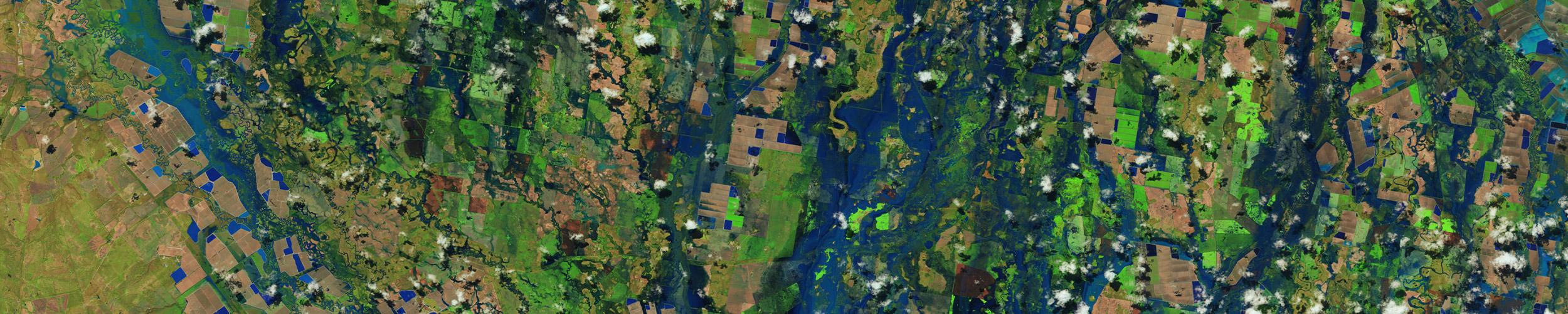 VIIRS image of flooding in Australia
