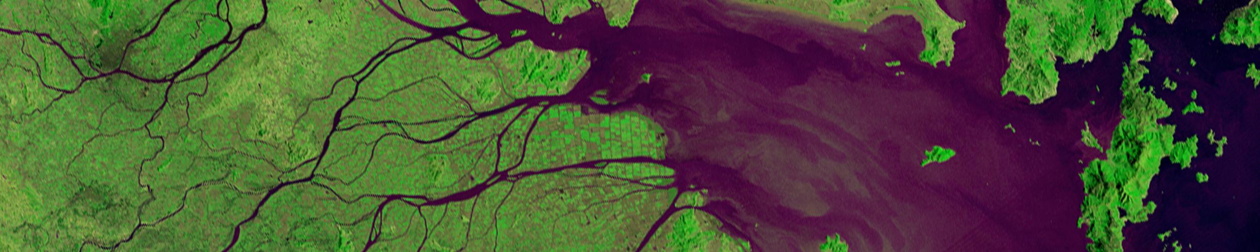 Landsat-3 image of Pearl River