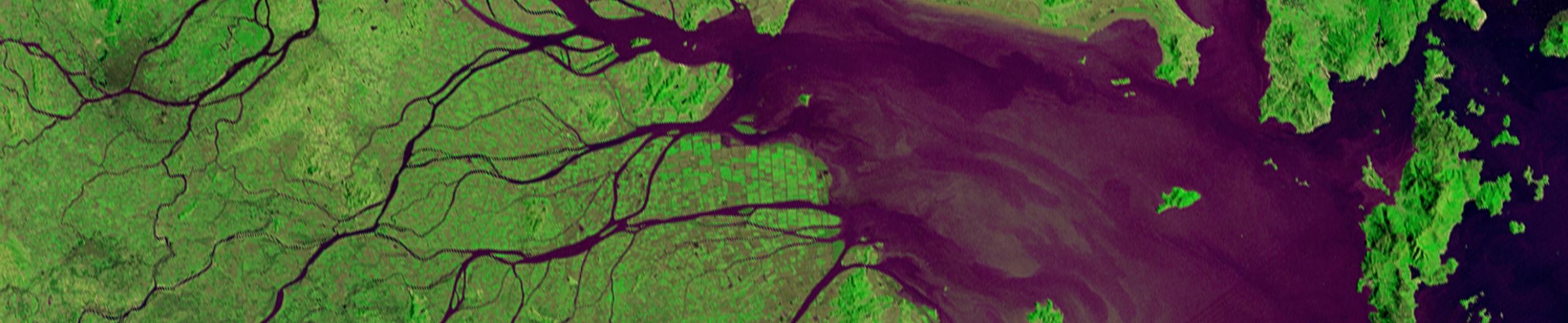 Landsat-3 image of Pearl River