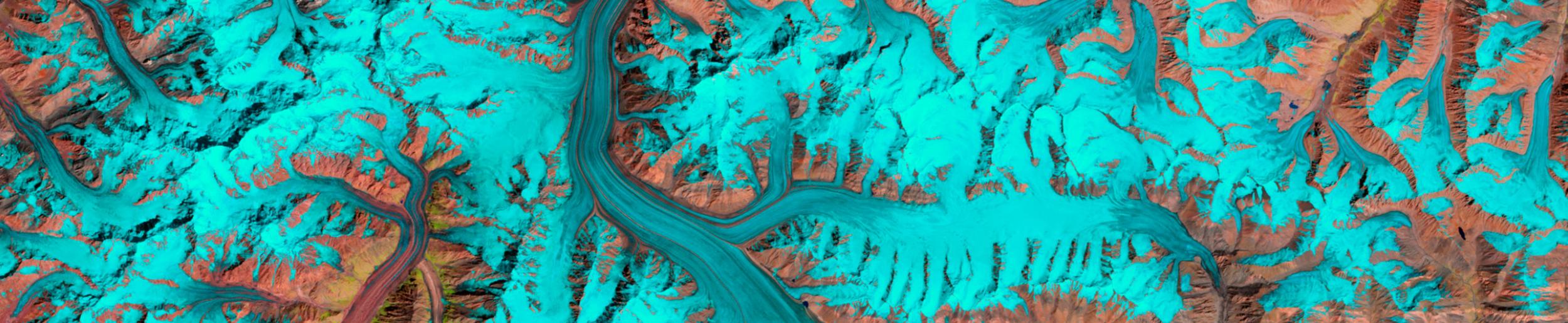 Landsat 5 image of Fedchenko Glacier