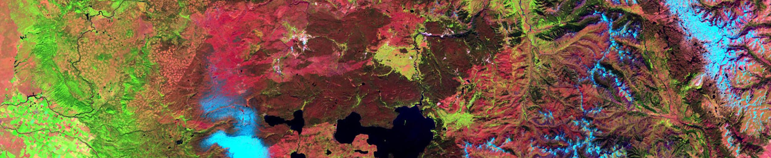 Landsat 7 image of Yellowstone National Park