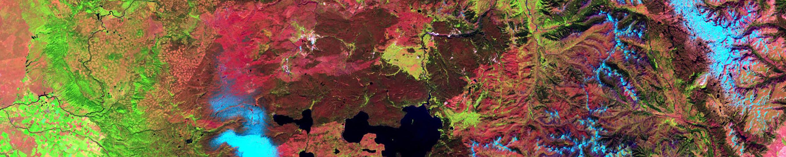 Landsat 7 image of Yellowstone National Park