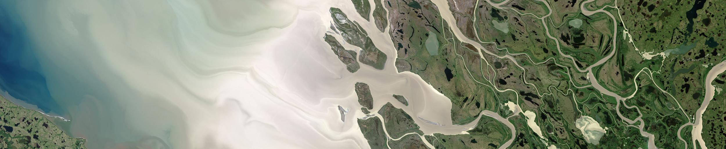 Landsat 8 image of the Mackenzie Delta