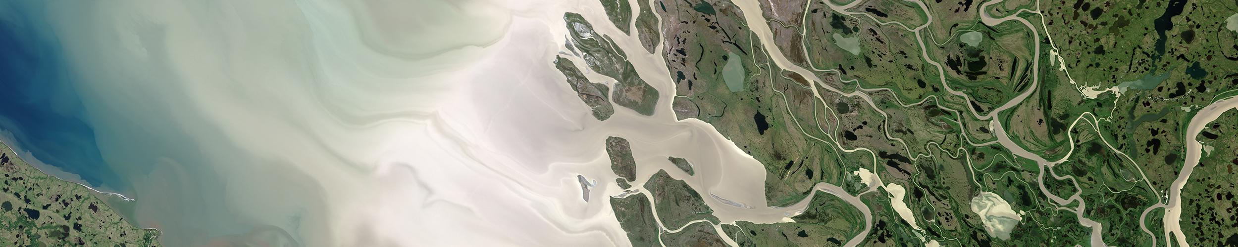 Landsat 8 image of the Mackenzie Delta