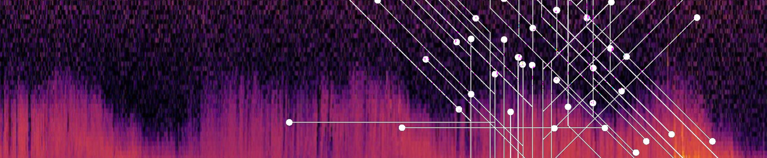 nodes over top of data points