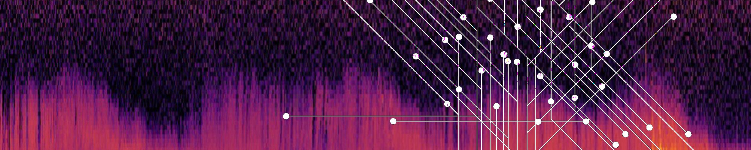 nodes over top of data points