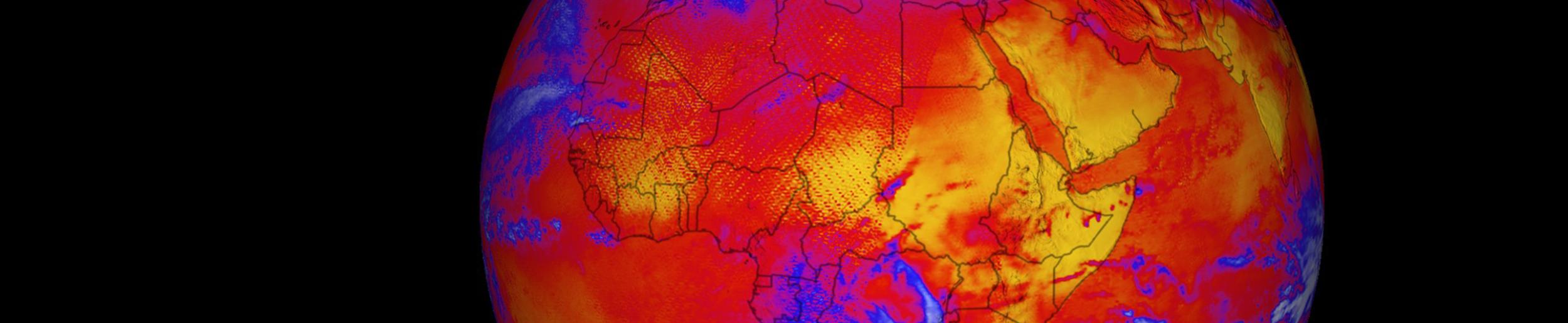 This is longwave flux radiation at the top-of-atmosphere from Jan 26-27, 2012