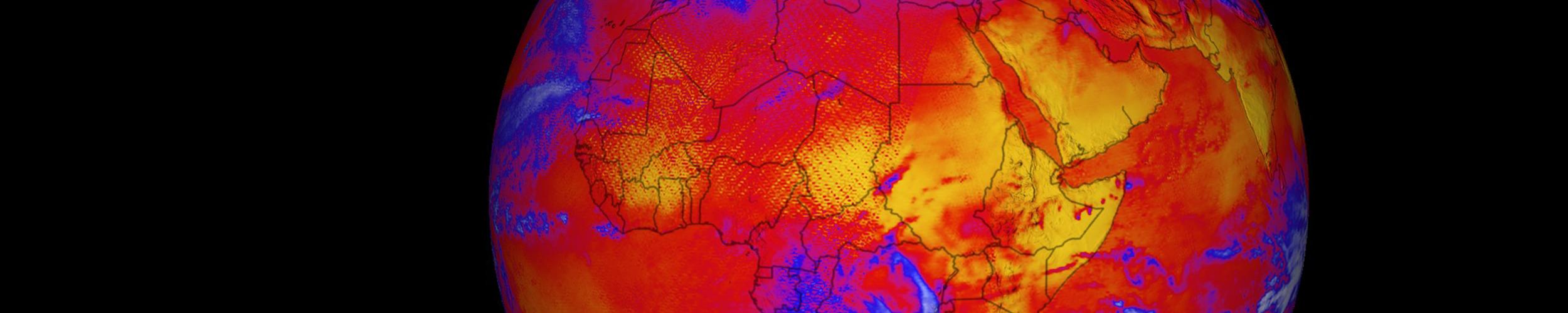 This is longwave flux radiation at the top-of-atmosphere from Jan 26-27, 2012