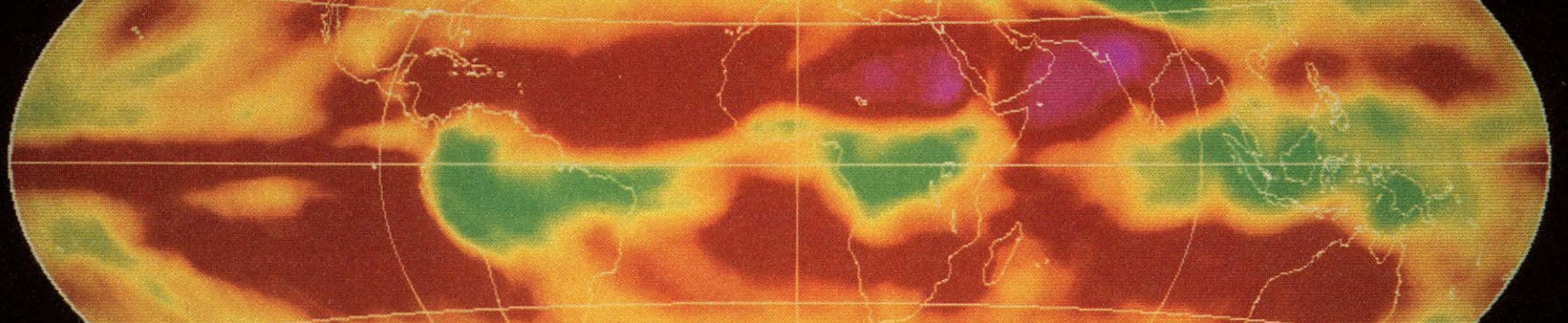 global net radiative flux from April 1985 captured by ERBE