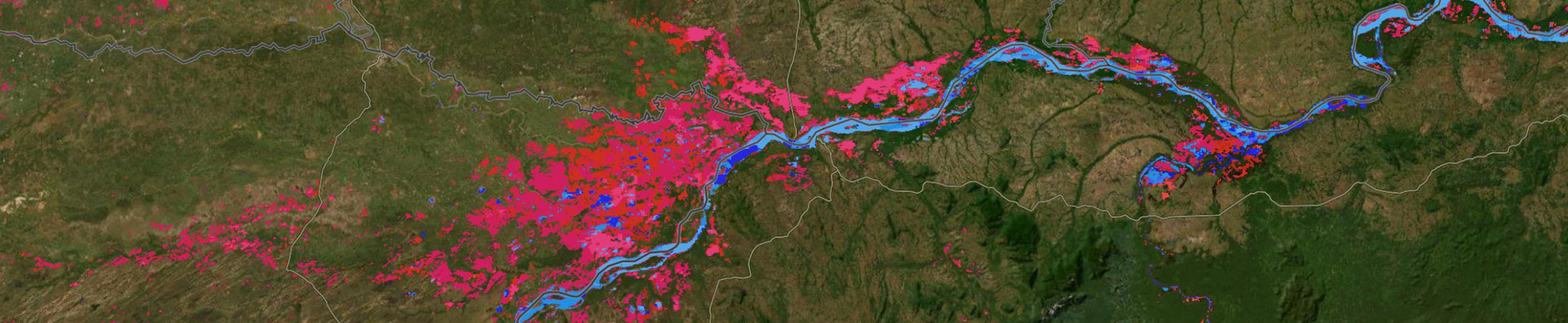 FLOOD dashboard view of data from flooding in Venezuela from July 2025