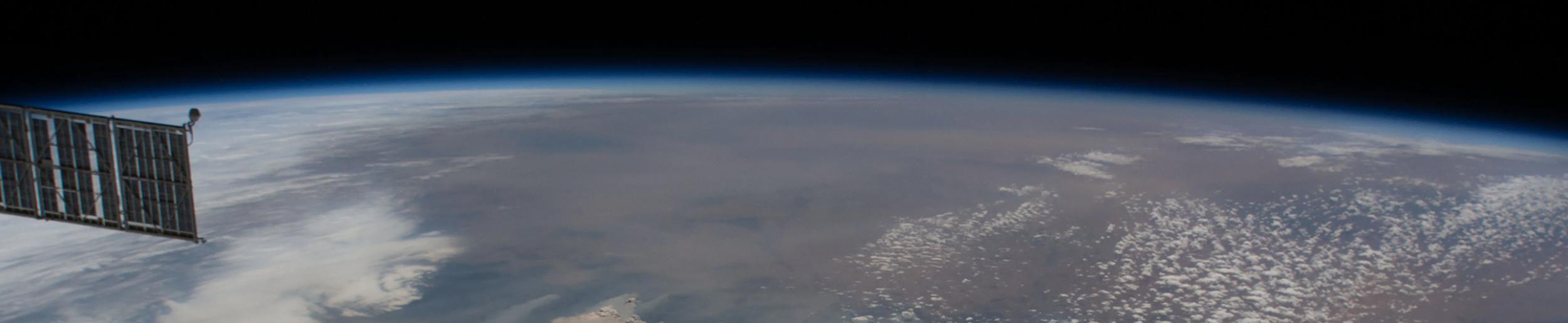International Space Station image of Earth's atmosphere