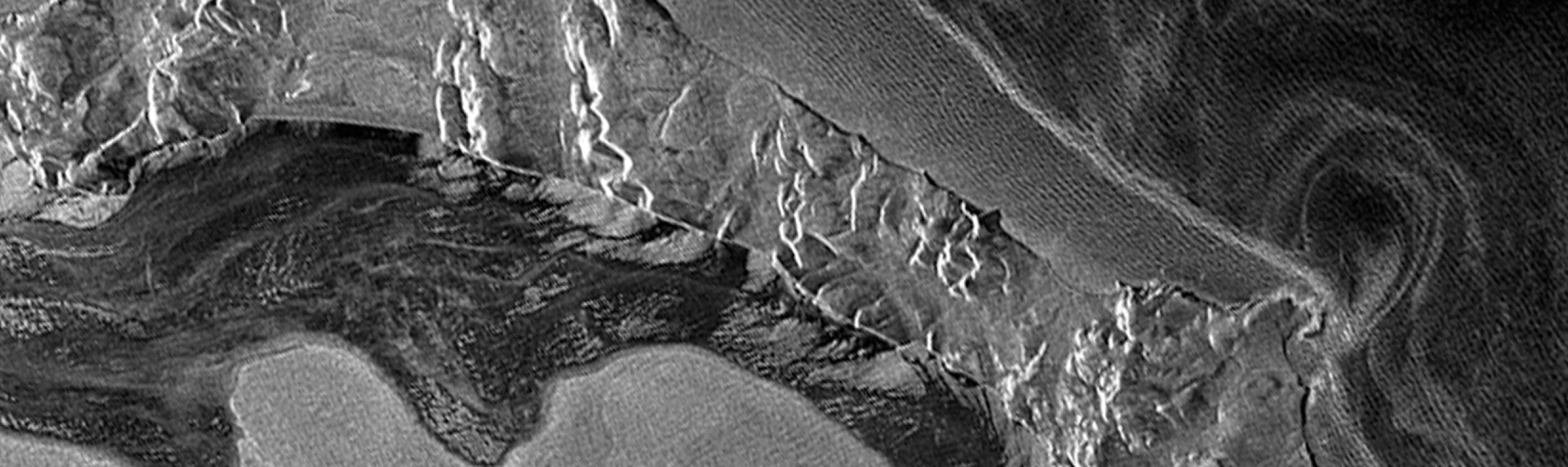 SAR data image over Alaska