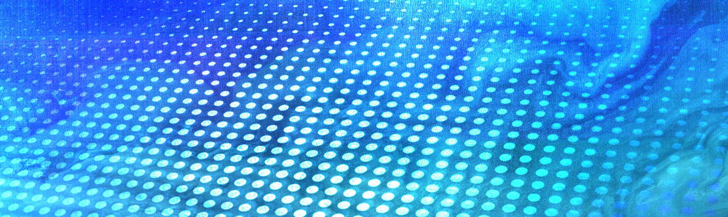 image of ocean color data with circle pattern overlay